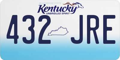 KY license plate 432JRE