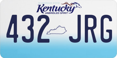 KY license plate 432JRG