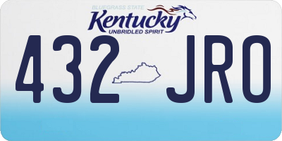 KY license plate 432JRO