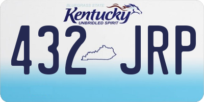 KY license plate 432JRP