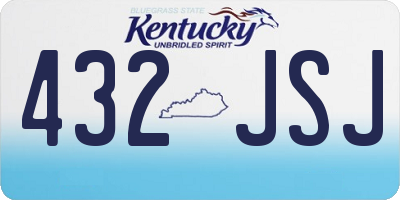 KY license plate 432JSJ