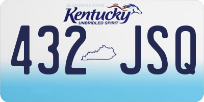 KY license plate 432JSQ
