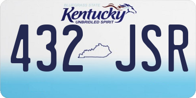 KY license plate 432JSR
