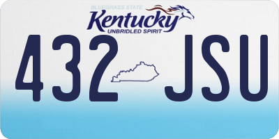 KY license plate 432JSU