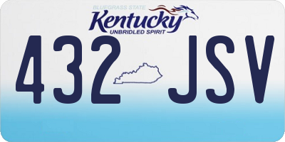 KY license plate 432JSV