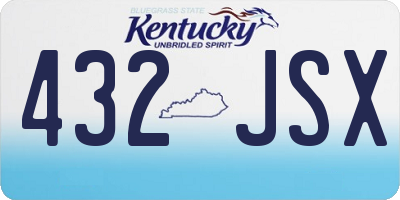 KY license plate 432JSX