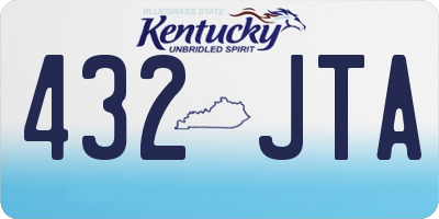 KY license plate 432JTA