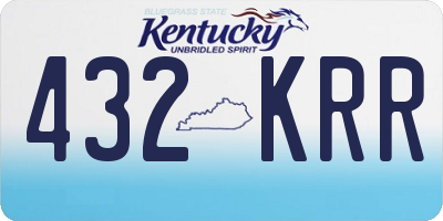 KY license plate 432KRR