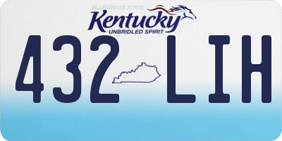 KY license plate 432LIH