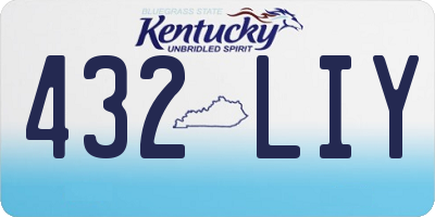 KY license plate 432LIY
