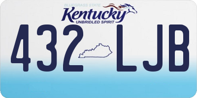 KY license plate 432LJB