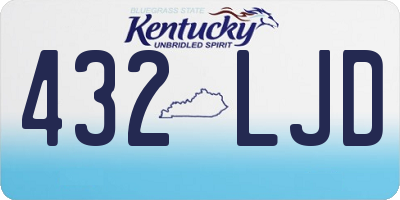 KY license plate 432LJD