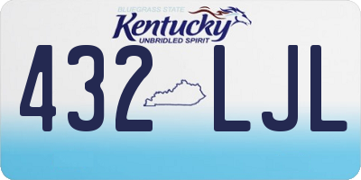 KY license plate 432LJL