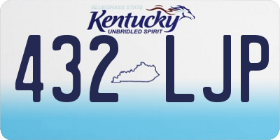 KY license plate 432LJP