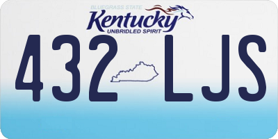 KY license plate 432LJS