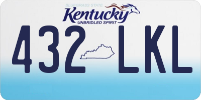 KY license plate 432LKL
