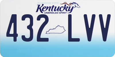 KY license plate 432LVV