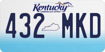 KY license plate 432MKD