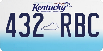 KY license plate 432RBC