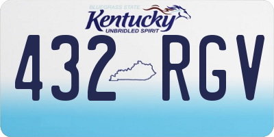 KY license plate 432RGV