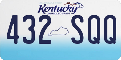 KY license plate 432SQQ