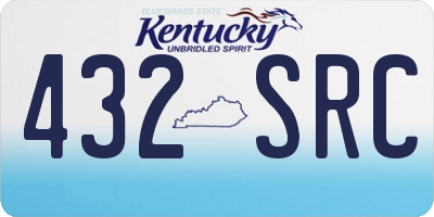 KY license plate 432SRC