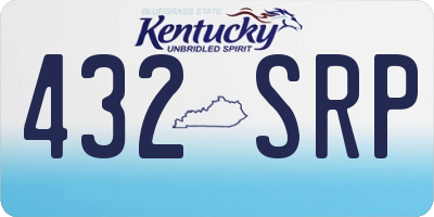 KY license plate 432SRP
