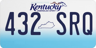 KY license plate 432SRQ