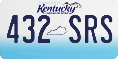 KY license plate 432SRS