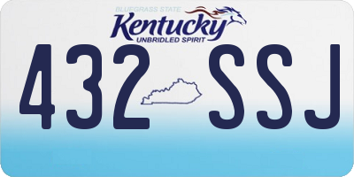 KY license plate 432SSJ