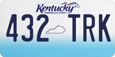 KY license plate 432TRK