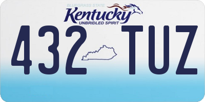 KY license plate 432TUZ