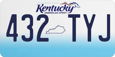 KY license plate 432TYJ