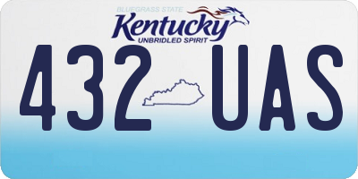 KY license plate 432UAS