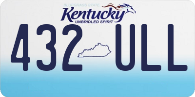 KY license plate 432ULL