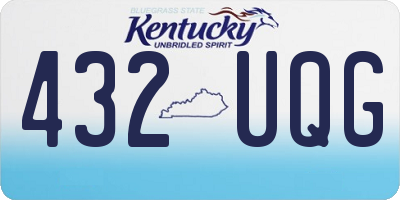 KY license plate 432UQG