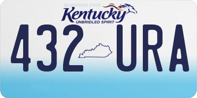 KY license plate 432URA