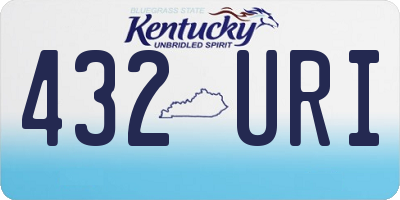 KY license plate 432URI