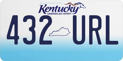 KY license plate 432URL