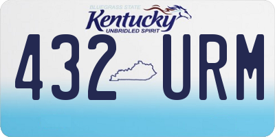 KY license plate 432URM