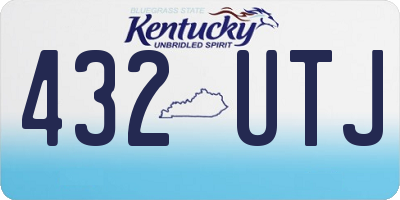KY license plate 432UTJ
