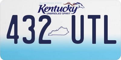 KY license plate 432UTL