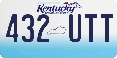 KY license plate 432UTT