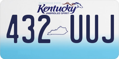 KY license plate 432UUJ