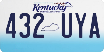 KY license plate 432UYA