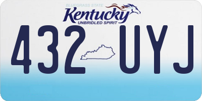 KY license plate 432UYJ