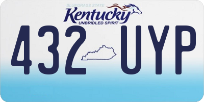 KY license plate 432UYP