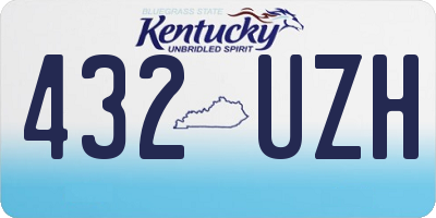 KY license plate 432UZH
