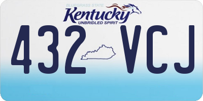 KY license plate 432VCJ