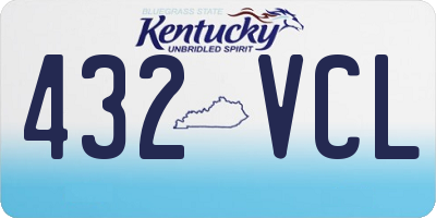 KY license plate 432VCL